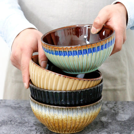 Yellow Ridgeline Ceramic Plates & Bowls 🌞 – Plates and Bowls