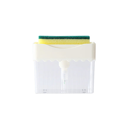 2-in-1 Kitchen Soap Dispenser with Sponge – Cleaning Box | Ikeame