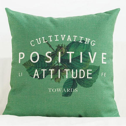 Nordic Botanical Cushion Cover | Rainforest Pillow 45x45