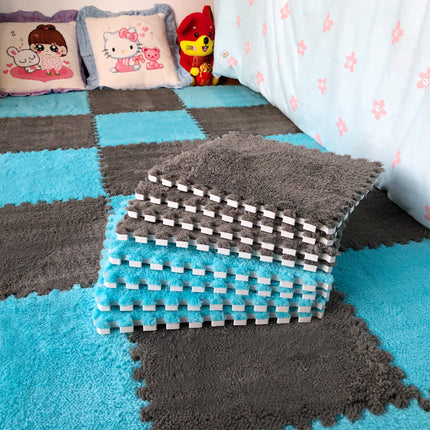 Interlocking Plush Floor Mats | Soft Foam Tiles for Home