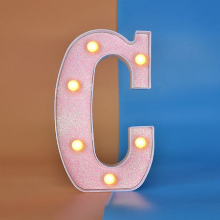 Night Light English Letter Lamp Birthday Party