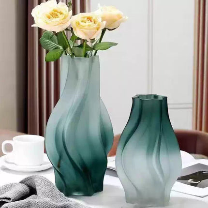 Creative Colored Frosted Glass Vase