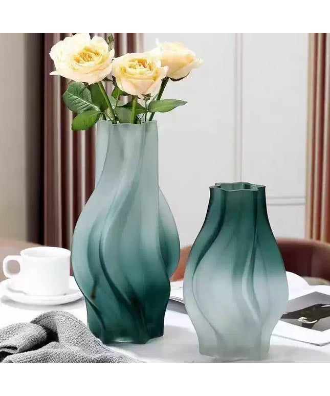 Creative Colored Frosted Glass Vase