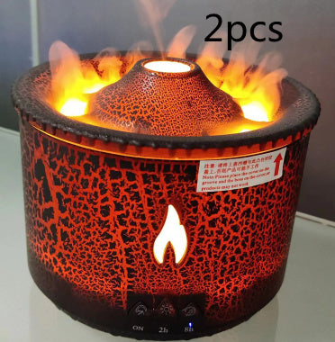 New creative ultrasonic essential oil humidifier volcano aromatherapy machine spray jellyfish air flame humidifier diffuser – Trendy & Practical for Daily Living