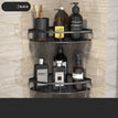 H - Double layer corner shelf - black