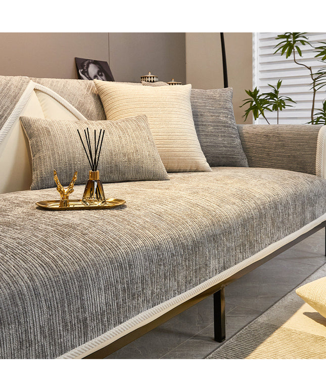 Chenille Sofa Slip Cover | Soft Modern Sofa Protector