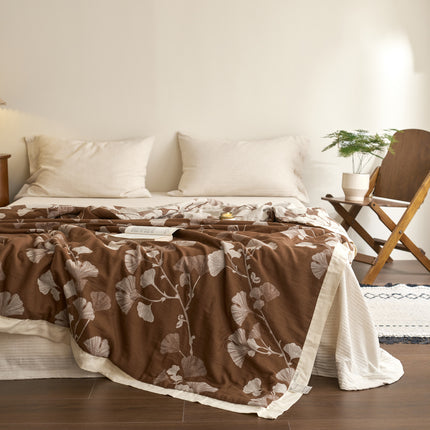 Cotton Summer Quilt | Reversible Jacquard Bedding Throw