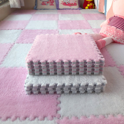 Interlocking Plush Floor Mats | Soft Foam Tiles for Home