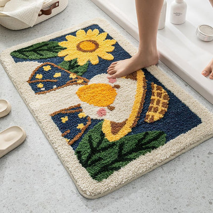 Cartoon Household Bathroom Mats Bathroom Absorbent Non-slip Mat