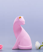 Pink Sitting Cat