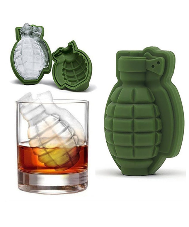 Grenade-Shaped Silicone Mold – Ice, Chocolate, Cake