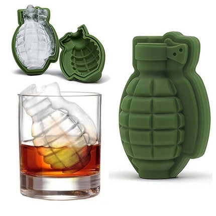Grenade-Shaped Silicone Mold – Ice, Chocolate, Cake