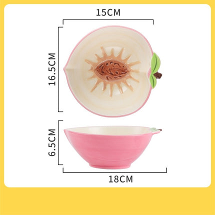 Girly Cute Fruit Cereal Ceramic Bowl