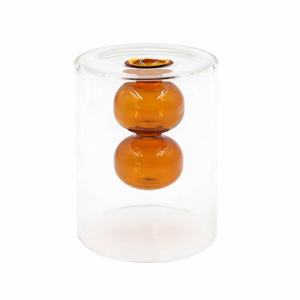 Double Glass Vase – Colour-Shift Transparent Statement Décor