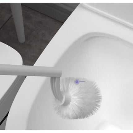 Narrow slit toilet trash bin with lid
