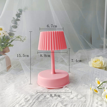 Retro Music Mini Table Lamp with Lighting & Music – Pink, Blue, Purple, Red | Ikeame