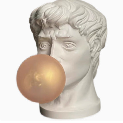 Luxury Sculpture Bust Bubble Gum Lamp – Plug-In or Rechargeable LED
