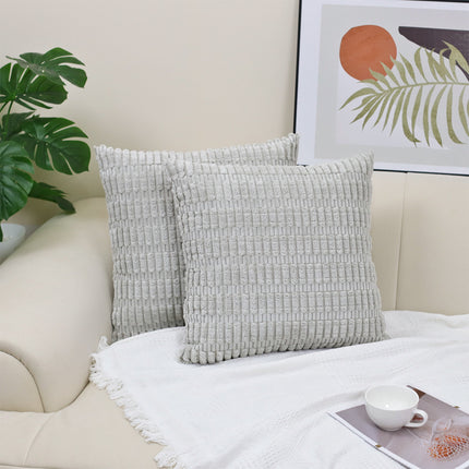 Corduroy decorative throw pillow covers soft boho striped pillow covers modern farmhouse christmas home decor for sofa living room couch bed – Trendy & Practical for Daily Living