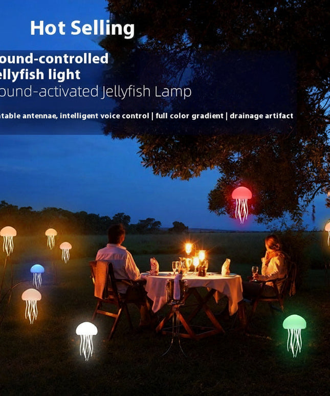 Jellyfish Mood Lamp RGB Night Light | Voice Control Atmosphere Lamp