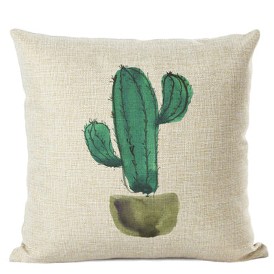 Cactus Cushion Cover | Cute Succulent Pillow 45x45