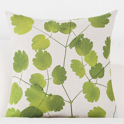 Nordic Botanical Cushion Cover | Rainforest Pillow 45x45
