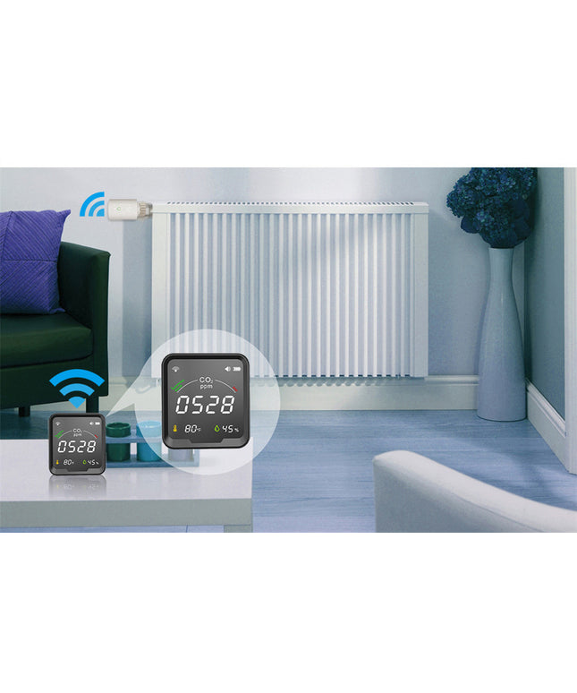 LED Colour Screen WiFi Smart Home Temperature & Humidity Sensor – Graffiti Smart Life App