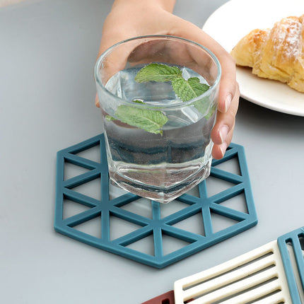 Silicone Coaster Set | Heat Resistant Hexagon Table Mats