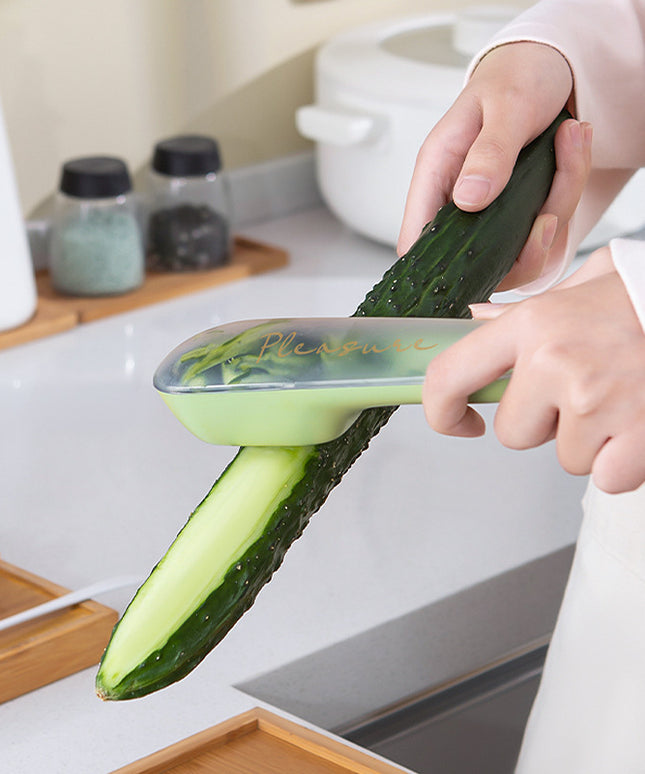 Mess-Free Fruit and Veg Peeler with Peel Collection Box