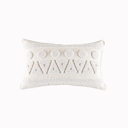 Nordic Beige Tufted Geometric Cushion - 4 designs