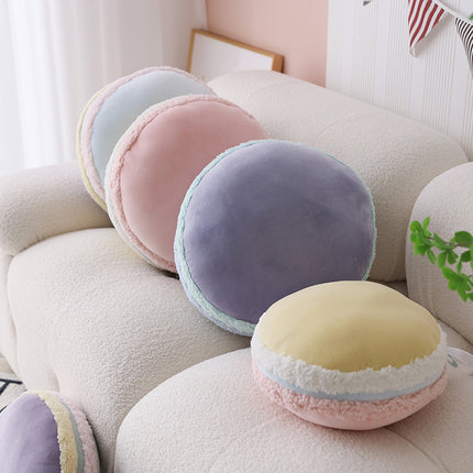 Super Soft Macaron Throw Pillows – Cute Plush Cushions in Pink, Blue & Purple