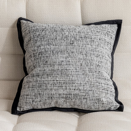 Monochrome Fine Line Patterned Cushion with Core | Minimalist Home Décor