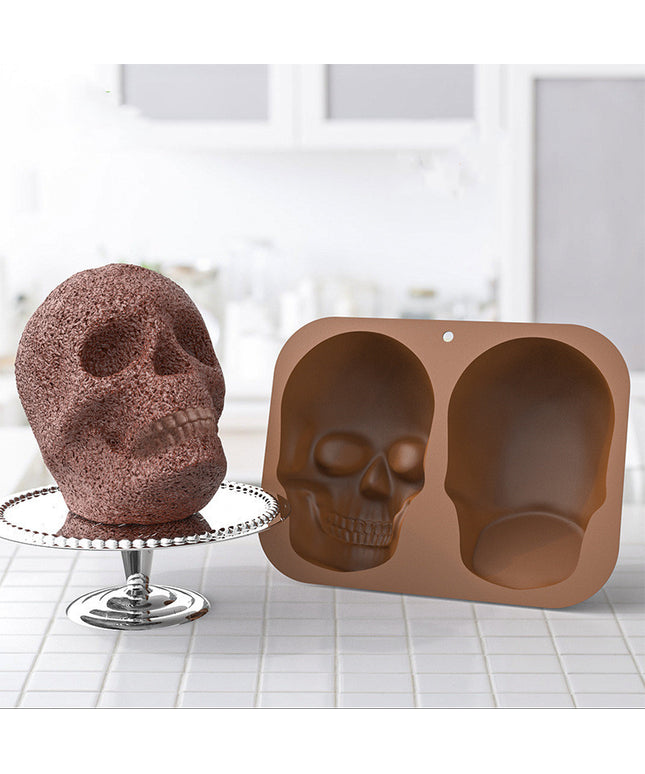 Silicone Skull Shaped Baking Mold – Cake, Chocolate, Jelly | Ikeame