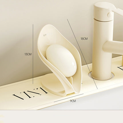 Multi-Functional Countertop Soap Holder — Cream White or Black
