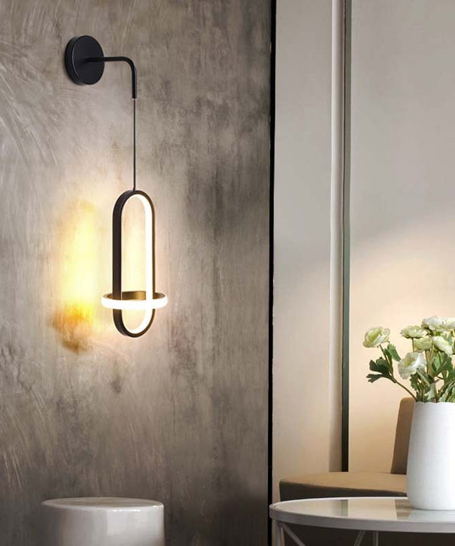 Nordic Light Luxury Wall Background Wall Bedroom Bedside Lamp