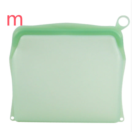 Kitchen Fruit And Vegetable Silicone Fresh-keeping Bag Thickened Food Daily Necessities Portable Self-sealing Storage Bag