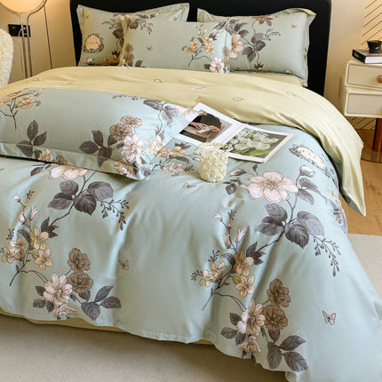 Cotton four-piece cotton quilt cover bed sheet bedding – Trendy & Practical for Daily Living