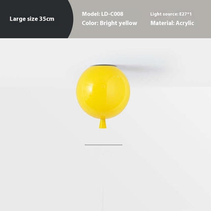 Balloon Shaped Ceiling Light Shade – Colourful Modern LED Acrylic Lamp