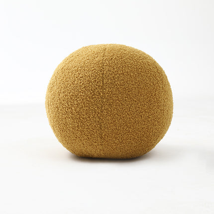 Round velvet soft ball sofa pillow on bay window bed – Trendy & Practical for Daily Living