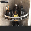 A - Single layer toughened corner shelf - silver