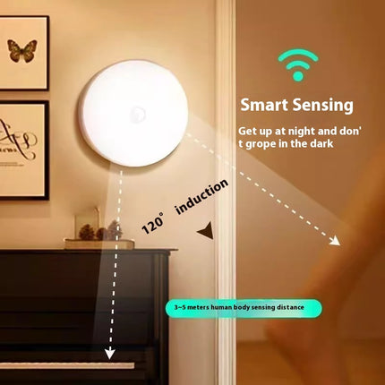 Rechargeable Round LED Wall Lights – Motion Sensor | Long Battery Life