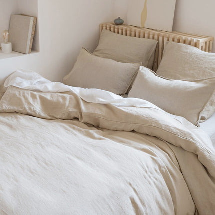 Japanese Linen Bedding Set | Minimalist Washed Duvet Cover