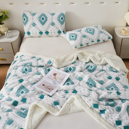 Lambswool Blanket | Bohemian Jacquard Throw