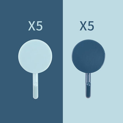 Plastic Kitchen Bathroom Hook Punch-free Hook Power Post Seamless Behind The Door Wall Coat And Hat Hook Self-adhesive Hook