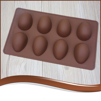 Easter Silicone Egg Mold 🥚 – 8 Cavities for Chocolate, Cake, or Jelly