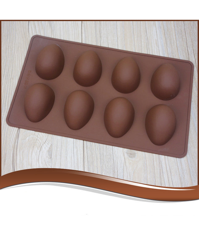 Easter Silicone Egg Mold 🥚 – 8 Cavities for Chocolate, Cake, or Jelly