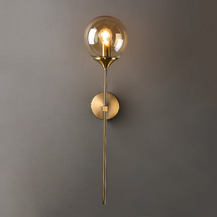 Simple Glass Wall Lamp Creative Bedroom Bedside Lamp