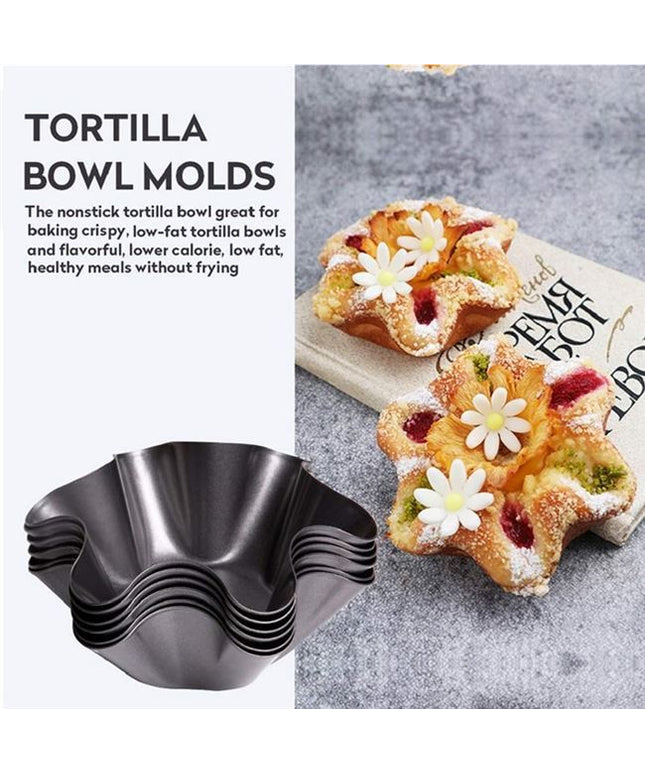 Non-Stick Fluted Tortilla Shell Maker 🌮 – Bake Crunchy Tortilla Bowls