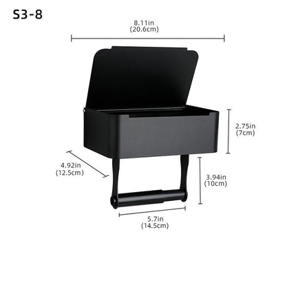 Stainless Steel Bathroom Toilet Punch Free Tissue Box