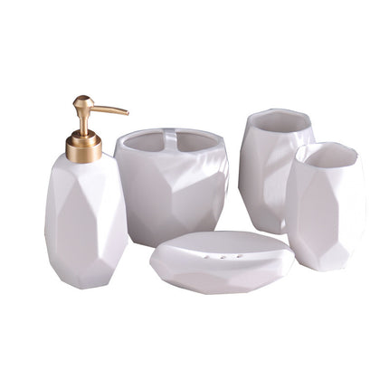 Bathroom Toiletries Set — Matte White or Matte Black