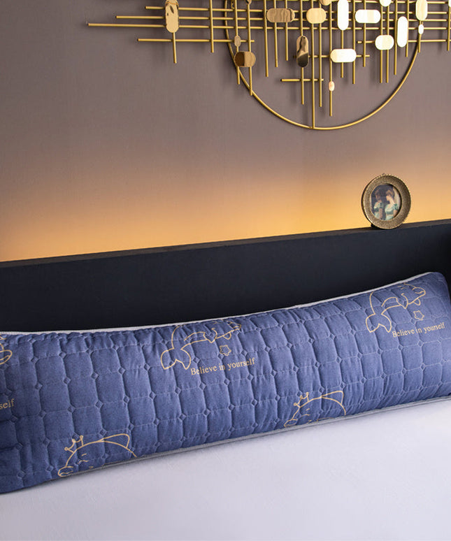 Waterproof Quilted Long Double Pillowcase – Perfect for Couples and Large Beds